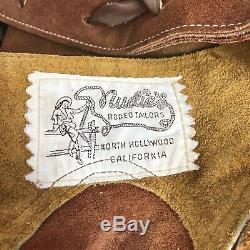 Nudies Rodeo Tailors Chaps North Hollywood Vintage Leather Western 60s Horse