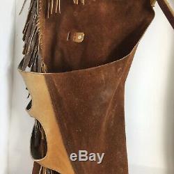 Nudies Rodeo Tailors North Hollywood Vintage Leather Western Cowboy Horse Chaps