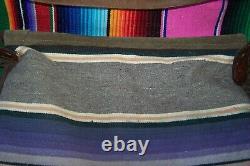 OOAK Large Custom Design Serape Needlepoint Horse Leather Fringe Western Purse