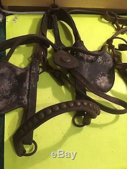 Old Horse Riding Gear Antique Leather Vintage Harness Tack Horse Barn Farm Items
