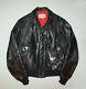 Old vtg 1950s Hercules Leather Motorcycle Jacket Bomber Size 42 Horse Hide Nice