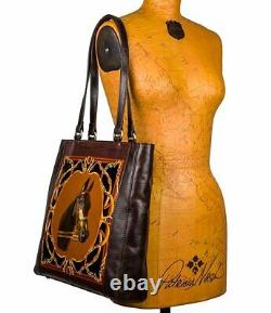 Patricia Nash Vintage Equestrian Collection Vianna Large Tote Bag & Charm SEALED
