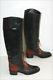 Pietro Di Roma Boots vintage Lady Horse Riders all Leather Bicolour T 36.5, Vgc
