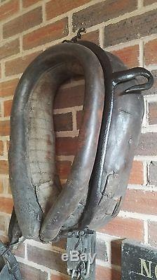 Pit pony vintage leather set horse bridle colliery or canal