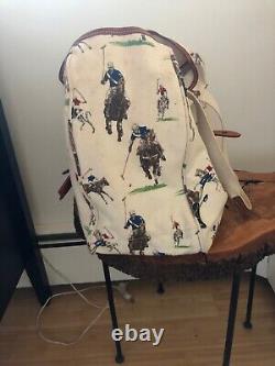 RALPH LAUREN Vintage POLO Player HORSE PRINT Tote bag Shopper Travel Bag