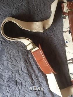 RALPH LAUREN vintage horse POLO PLAYING print crossbody shoulder handbag