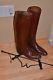 RARE 30's MANFIELD & SONS english EQUESTRIAN HORSE RIDING BOOTS brown leather 9
