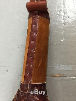 RARE VINTAGE HOLLAND SPORT USA LEATHER HORSE WHIP 3 FT Made In USA Leather