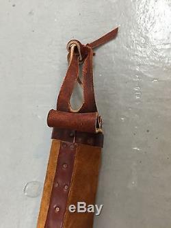 RARE VINTAGE HOLLAND SPORT USA LEATHER HORSE WHIP 3 FT Made In USA Leather