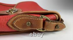 RARE Vintage Dooney & Bourke All Weather Red Cavalry Scout Style R72
