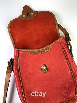 RARE Vintage Dooney & Bourke All Weather Red Cavalry Scout Style R72