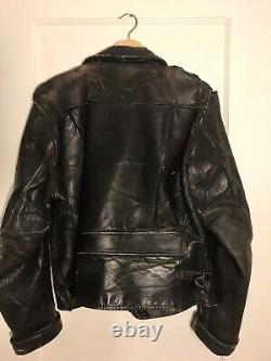 Rare 1930's Block Bilt Horse Hide Leather Motorcycle Jacket (for repair)