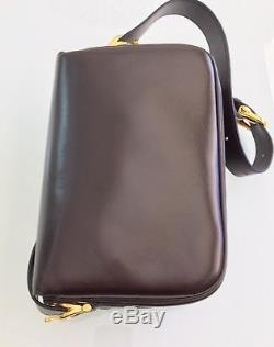 Rare Authentic Celine New Vintage Horse Box Bag Leather Purse