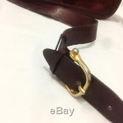 Rare Authentic OLD CELINE Vintage Shoulder Bag Horse Carriages Leather