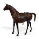 Rare Original Vintage Dimitri Omersa Abercrombie & Fitch Leather Horse 1960s