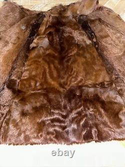 Rare SKULL horse hair / cow Hide Fur leather Gothic Reversable Satin Jacket coat
