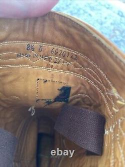 Rare VTG 70s Saddle Frye Campus Stitching Horse Boots Size 8.5 Mens Distressed