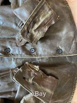 Rare Vintage 1930s horsehide leather jacket, 30s horse hide, Johnny Depp