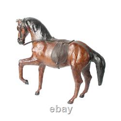 Rare Vintage Leather Horse Handmade Collectors Item