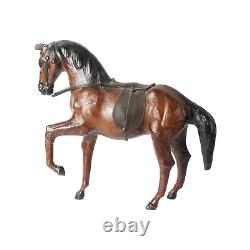 Rare Vintage Leather Horse Handmade Collectors Item