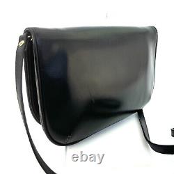 Rare! Vintage Old Gucci Leather Clutch bag Shoulder Bag 2WAY Horse Bit Authentic