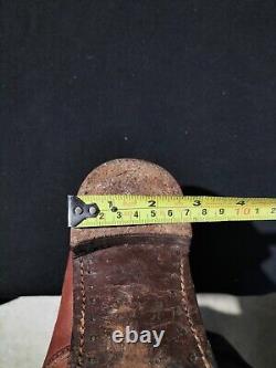 Riding Boots Vintage Cavalry Polo All Leather Lace & Buckle Australian Made