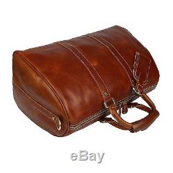 SUNVP Mens Crazy Horse Leather Overnight Duffle Bag Vintage Tote Crossbody Bags
