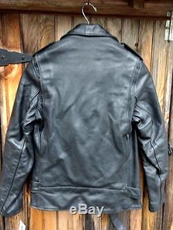 Schott NYC PERFECTO LEATHER PER- 2 VINTAGE HORSE HIDE MADE IN USA RARE NEW