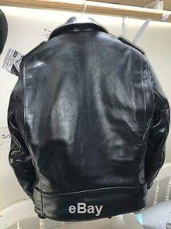 Schott nyc Model 613SH Size 38 vintage Perfecto One Star black horsehide jacket