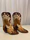 Size 8 M- Zalo Vintage Women's Cowboy Western Boots Horse Design RARE