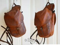 Swiss Army Vintage (1915) Saddle Bag Horse Panniers WW1 Leather Motorcycle