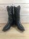 TONY LAMA Vintage Mens Size 12 D EXOTIC LIZARD Black Cowboy Boots El Paso TX