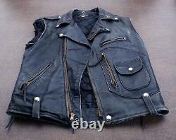 The Real McCoy's Buco Vintage J-24 D Pocket Riders Size 40 Steerhide Leather