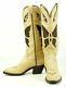 Tony Lama Vintage Women's Butterfly Inlay Tall Cowboy Boots Boho 70s El Paso 5.5