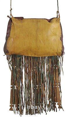 Tuareg bag from leather camel horse African Niger Peul Fulani Sahara