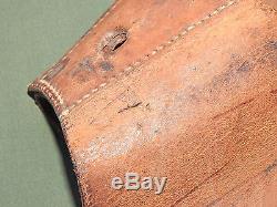 US Army WW1 CAVALRY M-1904 LEATHER SADDLE BAGS 1918 Vtg Antique Horse Riding
