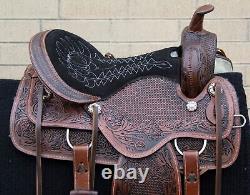 Used 17 Cowboy Premium Leather Western Pleasure Horse Saddle Tack Set