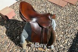 Used Vintage JOHS STUBBEN SIEGFRIED 17.5 ENGLISH Horse SADDLE Leather Suede