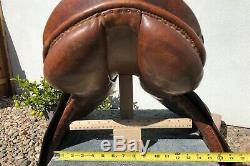 Used Vintage JOHS STUBBEN SIEGFRIED 17.5 ENGLISH Horse SADDLE Leather Suede