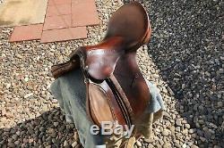 Used Vintage JOHS STUBBEN SIEGFRIED 17.5 ENGLISH Horse SADDLE Leather Suede