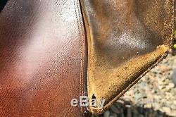 Used Vintage JOHS STUBBEN SIEGFRIED 17.5 ENGLISH Horse SADDLE Leather Suede