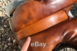 Used Vintage JOHS STUBBEN SIEGFRIED 17.5 ENGLISH Horse SADDLE Leather Suede