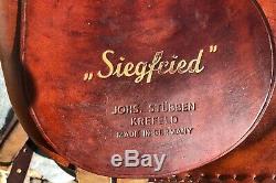 Used Vintage JOHS STUBBEN SIEGFRIED 17.5 ENGLISH Horse SADDLE Leather Suede