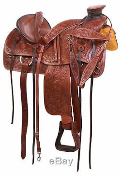 Used Vintage Wade Roping Saddle 18 Ranch Roper Pleasure Trail Leather Horse Tack