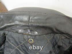 VINTAGE 60's SCHOTT USA PERFECTO 1 STAR HORSE LEATHER MOTORCYCLE JACKET SIZE 42