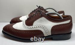 VINTAGE Allen Edmonds BROADSTREET Spectators 10D Brown & White Oxfords