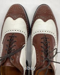 VINTAGE Allen Edmonds BROADSTREET Spectators 10D Brown & White Oxfords