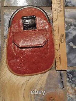 VINTAGE AntiqueSPORRAN-HORSE HAIR-TASSELS-SCOTTISH LEATHER CANTLE-BELT Child