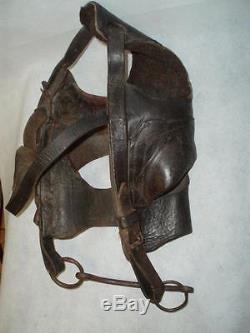 Vintage Colliery Leather Pony Horse Bridle. (pit Pony) S. Wales