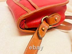 VINTAGE DOONEY & BOURKE Cavalry Shoulder Bag WOMENS HANDBAG RED CLASSIC